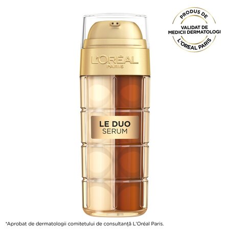 Serum antirid pentru fermitate si luminozitate Age Perfect Duo, 30 ml, L'Oreal Paris 663806