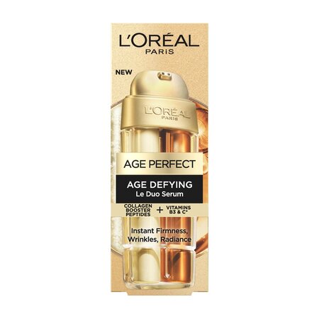 Serum antirid pentru fermitate si luminozitate Age Perfect Duo, 30 ml, L'Oreal Paris 663805