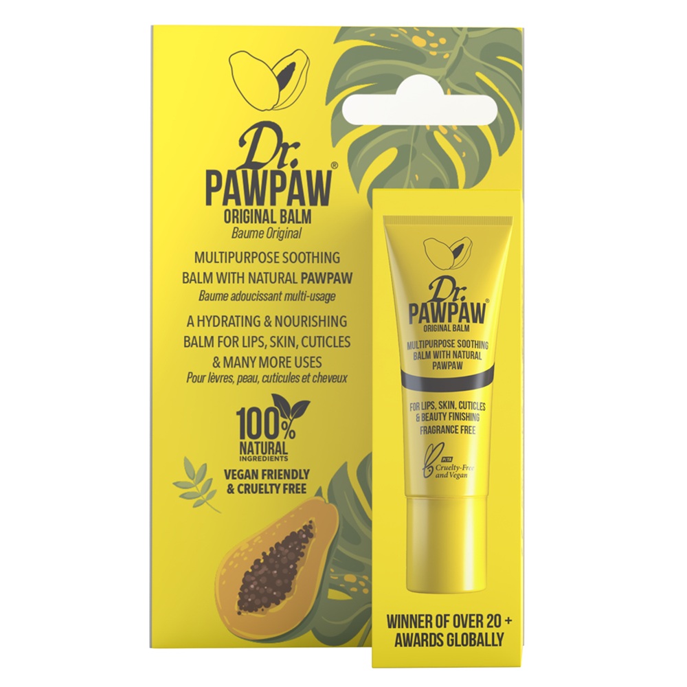 Balsam multifunctional cu papaya, ricin si aloe vera Original Balm, 10 ml, Dr.PawPaw