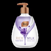 Sapun lichid Rich Milk Sensual Care, 400 ml, Teo