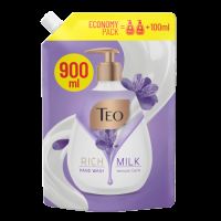 Sapun lichid Rich Milk Sensual Care, 900 ml, Teo