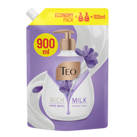 Sapun lichid Rich Milk Sensual Care, 900 ml, Teo