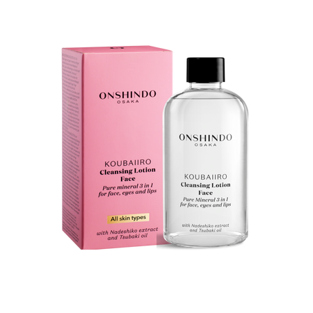 Lotiune demachianta cu extract de Nadeshiko și ulei de Tsubaki, 250 ml, Onshindo Osaka
