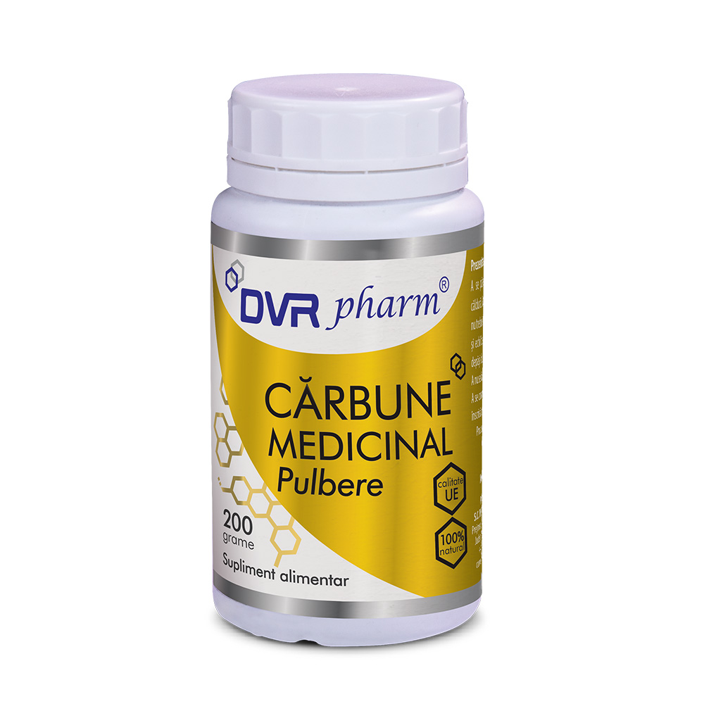 Carbune medicinal pulbere, 200g, DVR Pharm