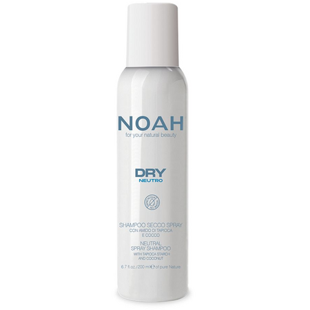 Sampon uscat fara apa cu amidon de tapioca si cocos Neutral Dry, 200 ml, Noah