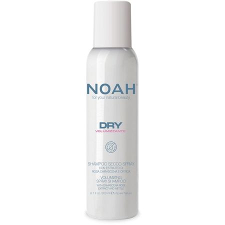 Sampon uscat volumizant fara apa cu extract de trandafir de Damasc si urzica Volumizzante Dry, 200 ml, Noah
