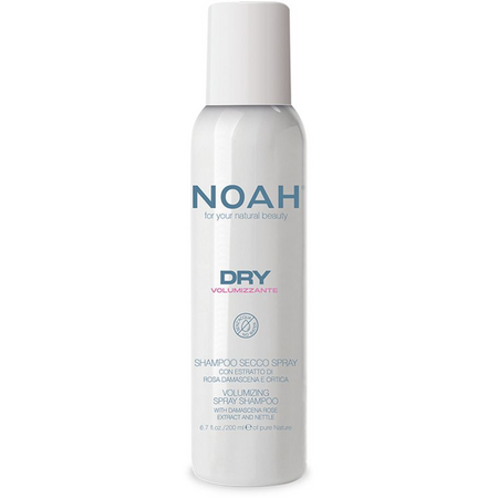 Sampon uscat volumizant fara apa cu extract de trandafir de Damasc si urzica Volumizzante Dry, 200 ml, Noah