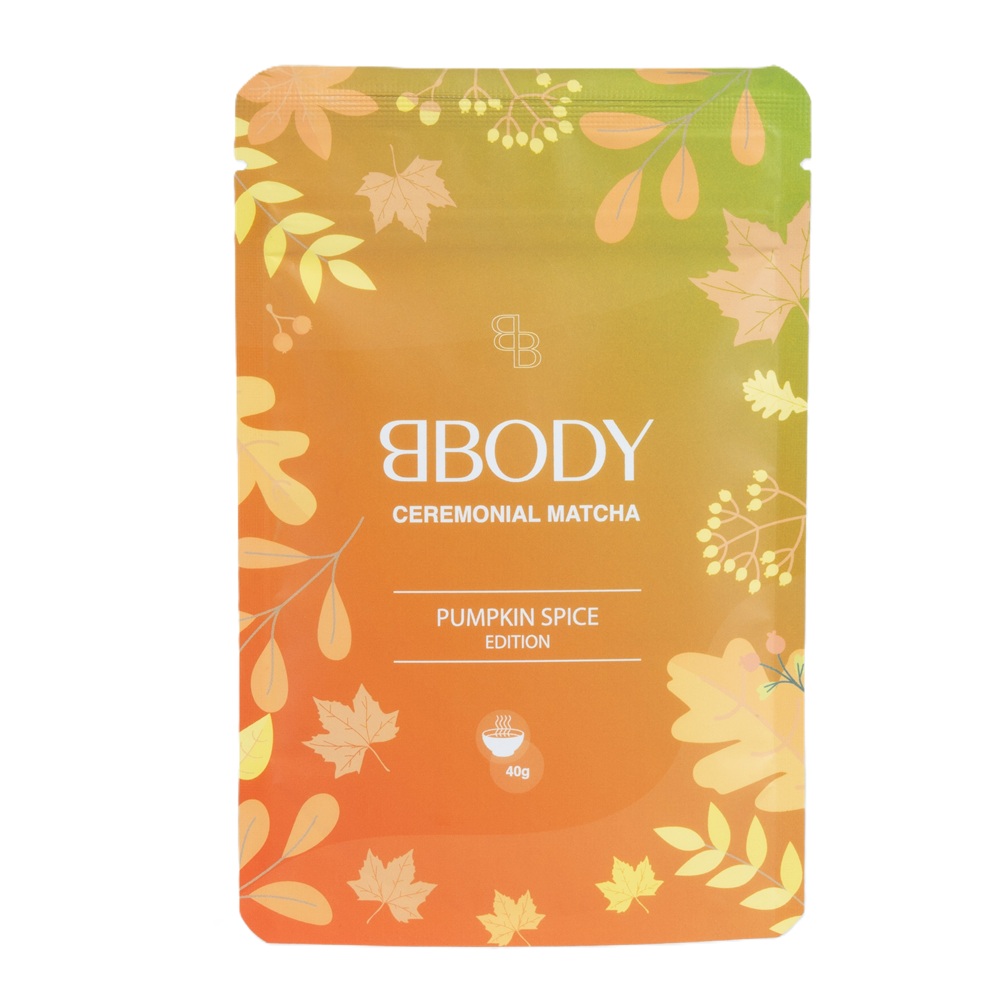 Matcha ceremoniala cu dovleac Pumpkin Spice, 40 g, BBody