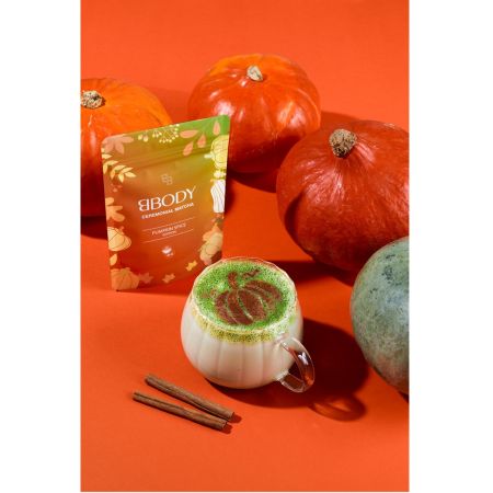 Matcha ceremoniala cu dovleac Pumpkin Spice, 40 g, BBody 664039