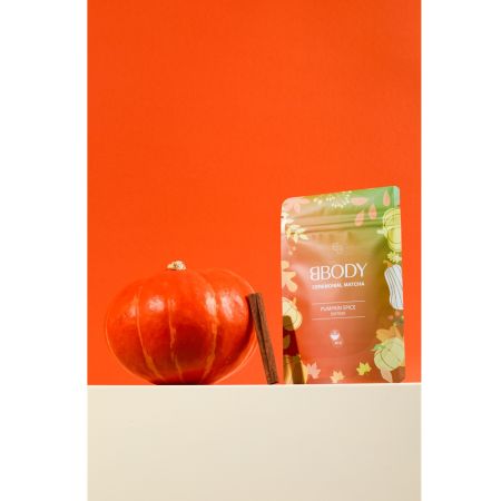 Matcha ceremoniala cu dovleac Pumpkin Spice, 40 g, BBody 664038