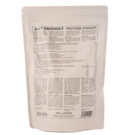 Pudra proteica cu aroma de vanilie Gut Friendly Protein Powder, 640 g, BBody 664072