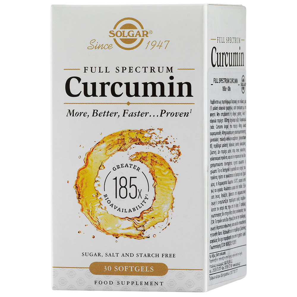 Curcumin spectru complet, 30 capsule, Solgar