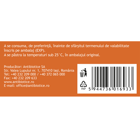 Fezivit C, 30 capsule vegetale, Antibiotice SA 706127