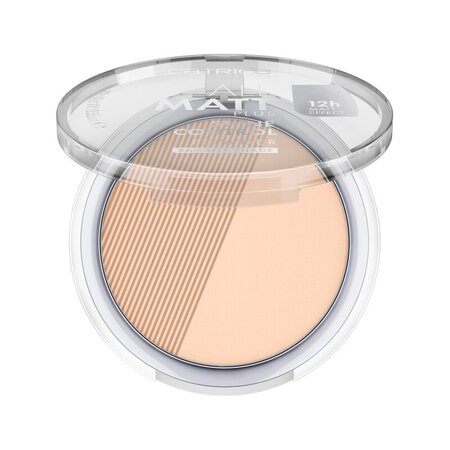 Pudra compacta, 002 Banana Bright, All Matt Plus Shine Control Powder, 10 g, Catrice 664299