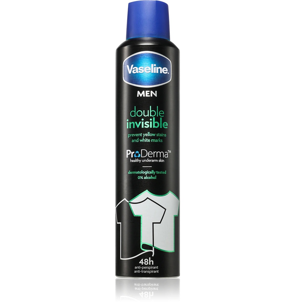Deodorant spray pentru barbati Double Invisible Vaseline, 250 ml, Unilever