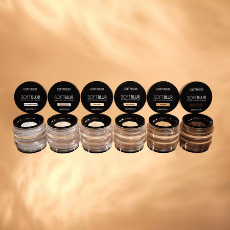 Pudra pentru fixare mata, 001 Translucent, Soft Blur Matte Setting Powder, 8 g, Catrice 664314