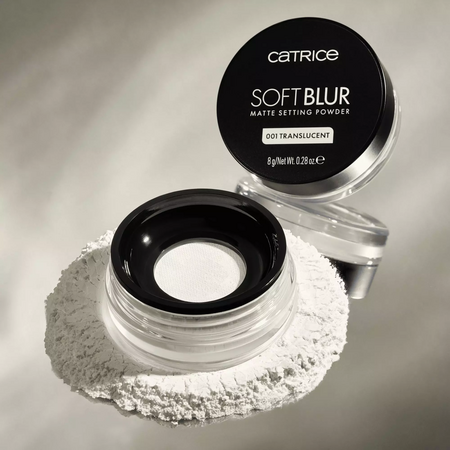 Pudra pentru fixare mata, 001 Translucent, Soft Blur Matte Setting Powder, 8 g, Catrice 664313