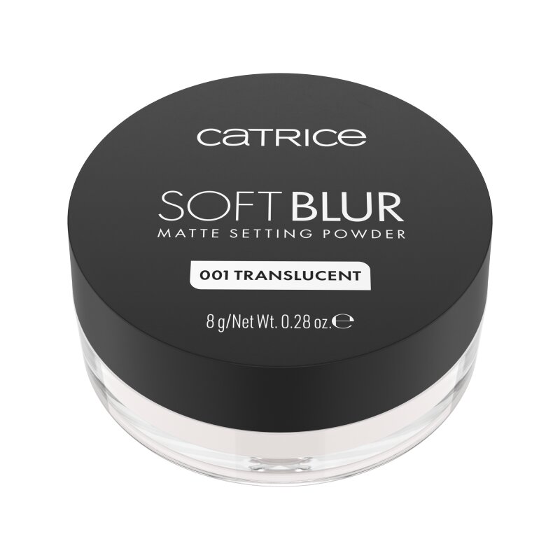 Pudra pentru fixare mata, 001 Translucent, Soft Blur Matte Setting Powder, 8 g, Catrice