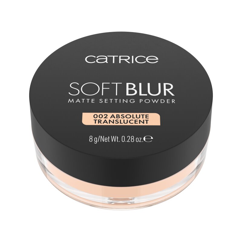 Pudra pentru fixare mata, 002 Absolute Translucent, Soft Blur Matte Setting Powder, 8 g, Catrice
