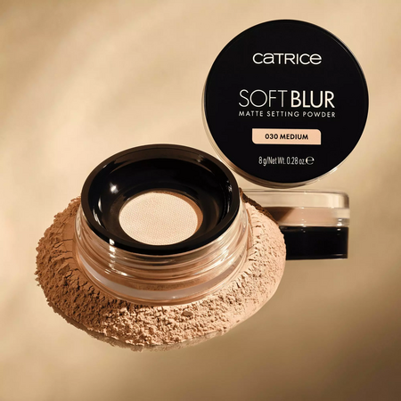 Pudra pentru fixare mata, 030 Medium, Soft Blur Matte Setting Powder, 8 g, Catrice 664325