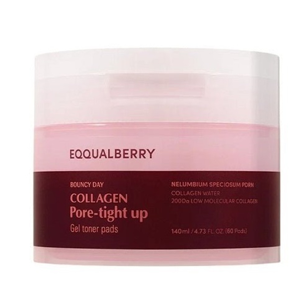 Dischete cu hidrogel pentru hidratare Collagen Pore Tight Up Gel Toner Pad, 140 ml, Eqqualberry