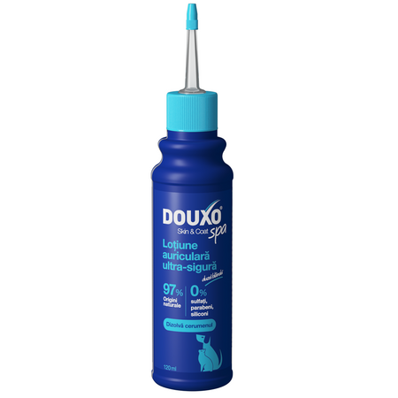 Lotiune auriculara pentru catei Douxo Spa, 120 ml, Ceva Sante
