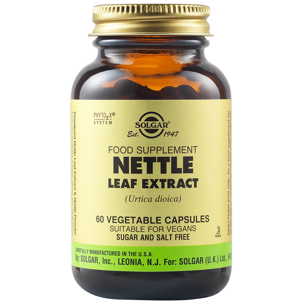 Extract din frunze de urzica Nettle, 60 capsule, Solgar