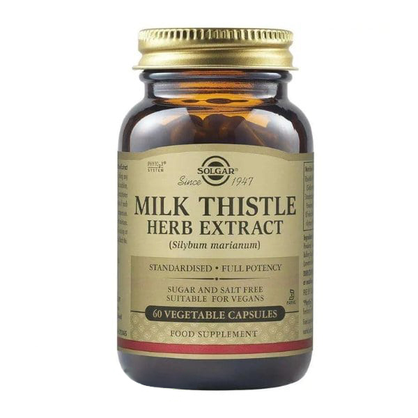 Extract de Silimarina Milk Thistle, 60 capsule, Solgar