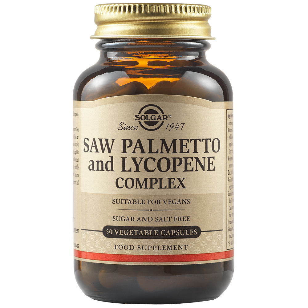 Complex pe baza de Palmier Pitic, Opuntia si Licopen, 50 capsule, Solgar