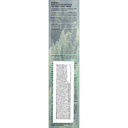Crema locala calmanta anti-imperfectiuni cu teca si arbore de ceai Tea-Trica, 20 ml, Skin1004 664739