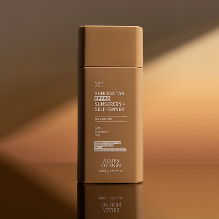 Autobronzant gradual cu protectie solara SPF 50 Daily Self‑Tanner, 50 ml, Allies Of Skin 664895