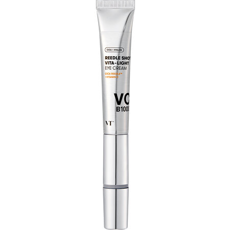 Crema iluminatoare pentru conturul ochilor cu Cica Reedle, Vitamina C si aplicator cu vibratii micro-sonice, 15 ml, Vt Cosmetics 664904