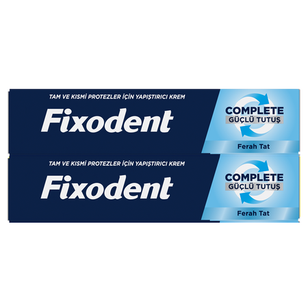 Pachet Crema adeziva pentru proteza dentara Complete Strong Hold Fresh, 47 g + 47 g, Fixodent