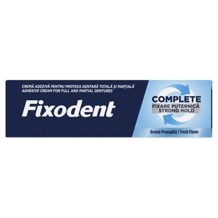 Pachet Crema adeziva pentru proteza dentara Complete Strong Hold Fresh, 47 g + 47 g, Fixodent 665287