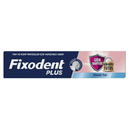 Crema adeziva pentru proteza dentara Plus Food Barrier Fresh, 40 g, Fixodent 665049