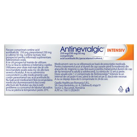 Antinevralgic Intensiv, 20 comprimate, Sanofi 665188