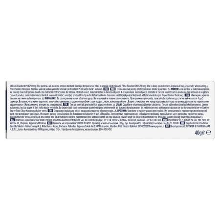 Crema adeziva pentru proteza dentara Plus Strong Bite, 40 g, Fixodent 665216