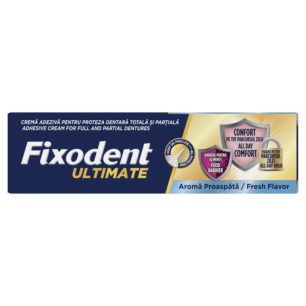 Crema adeziva pentru proteza dentara Ultimate Fresh, 40 g, Fixodent