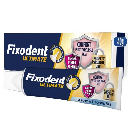 Crema adeziva pentru proteza dentara Ultimate Fresh, 40 g, Fixodent 665231