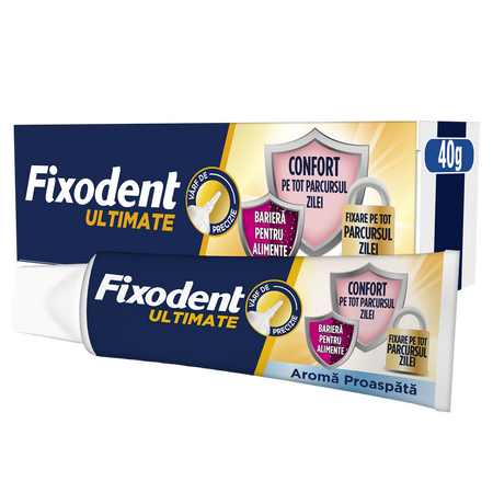 Crema adeziva pentru proteza dentara Ultimate Fresh, 40 g, Fixodent 665231