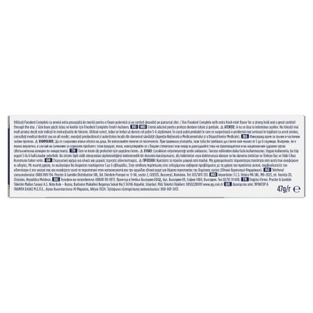 Crema adeziva pentru proteza dentara Complete Strong Hold Extra Fresh, 47 g, Fixodent 665272