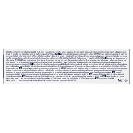 Crema adeziva pentru proteza dentara Complete Strong Hold Extra Fresh, 47 g, Fixodent 665272