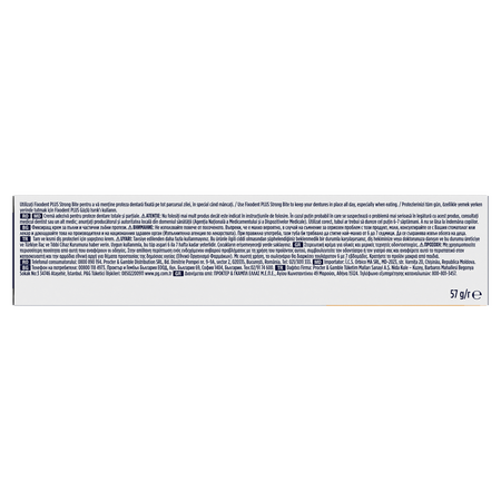Crema adeziva pentru proteza dentara Plus Strong Bite, 57 g, Fixodent 665279