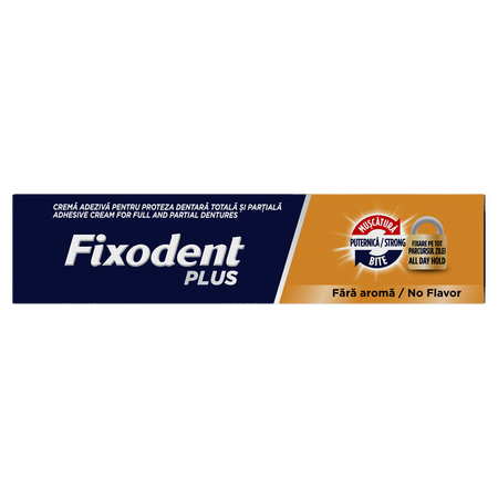 Crema adeziva pentru proteza dentara Plus Strong Bite, 57 g, Fixodent