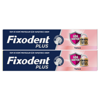 Pachet Crema adeziva pentru proteza dentara Plus Food Barrier Neutral, 40 g + 40 g, Fixodent
