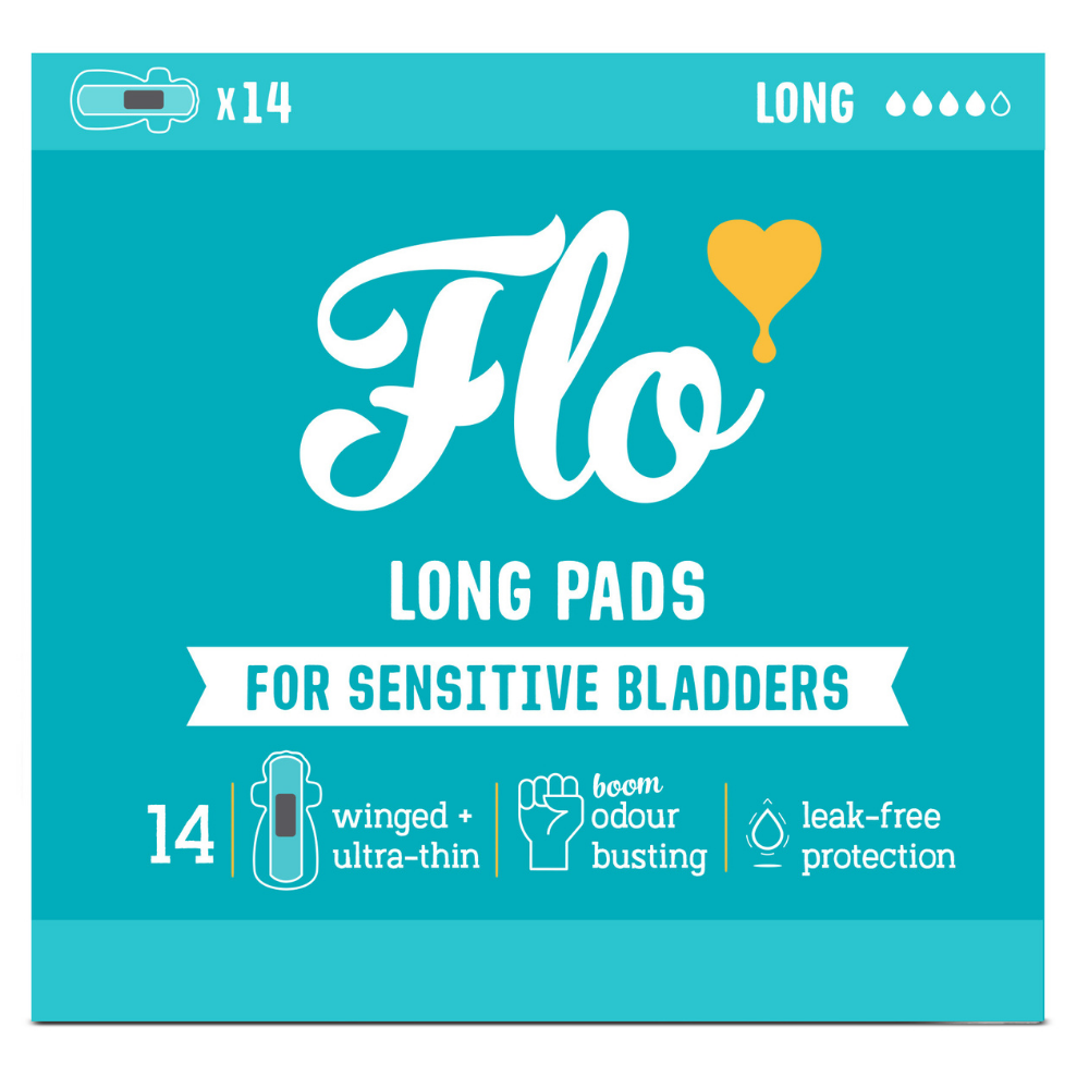 Absorbante lungi cu carbune activ pentru incontinenta urinara, 14 bucati, Flo