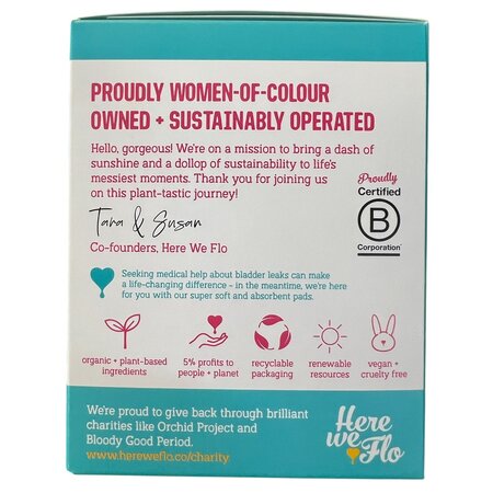 Absorbante lungi cu carbune activ pentru incontinenta urinara, 14 bucati, Flo 665320