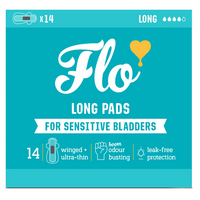 Absorbante lungi cu carbune activ pentru incontinenta urinara, 14 bucati, Flo