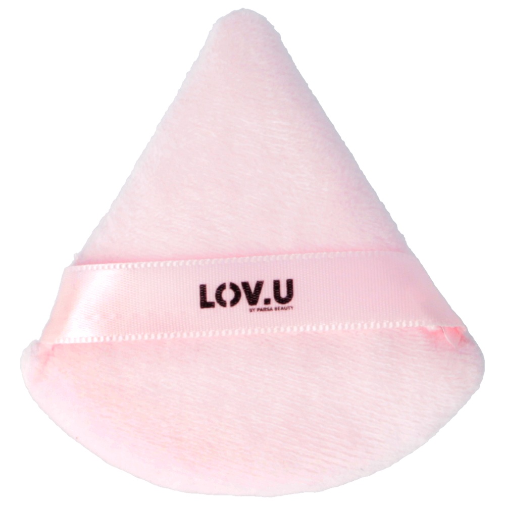Burete roz pentru aplicarea pudrei Lov.U, 1 bucata, Parsa