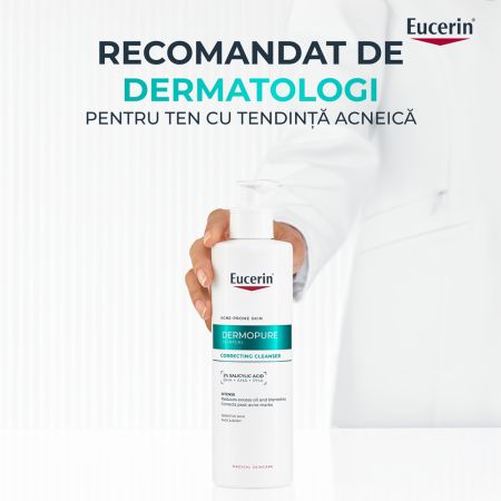 Gel de curatare regenerant cu 2% acid salicilic Dermo Pure, 400 ml, Eucerin 665546